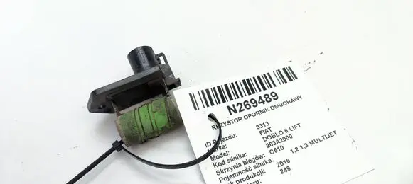 Fiat Doblo Heater blower motor/fan resistor 