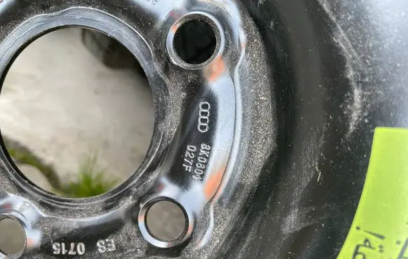 Audi A4 S4 B8 8K R19 spare wheel 8K0801027F
