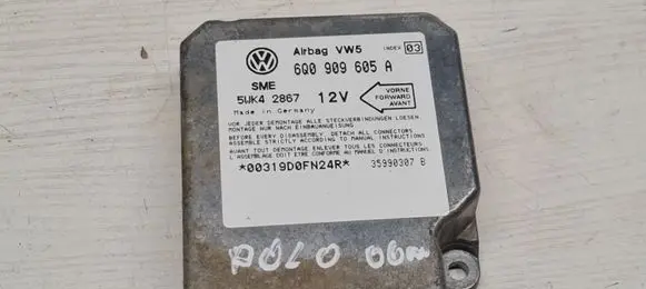 Volkswagen Polo III 6N 6N2 6NF Airbag control unit/module 6Q0909605A