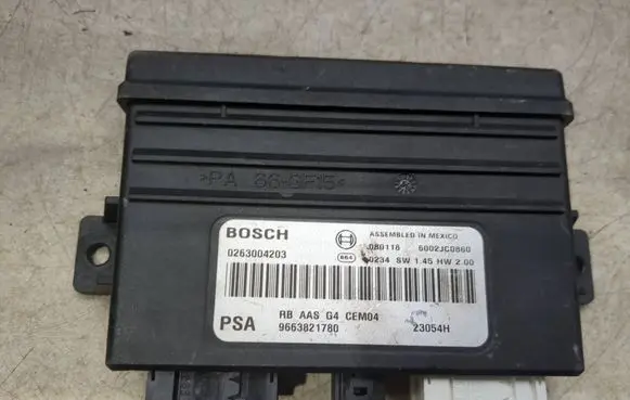 Peugeot 308 Parking PDC control unit/module 6002JC0860 9663821780 0263004203