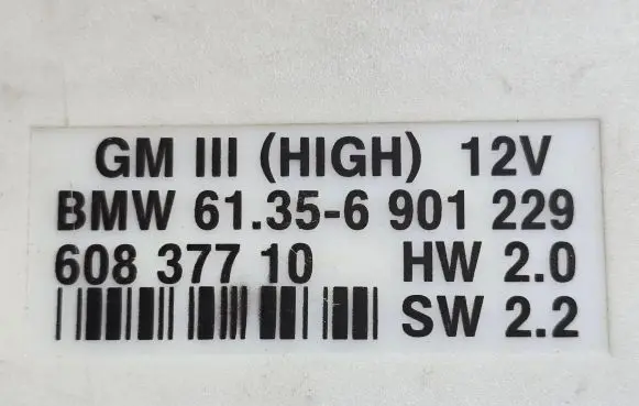 BMW 5 E39 Comfort/convenience module 61356901229 6901229
