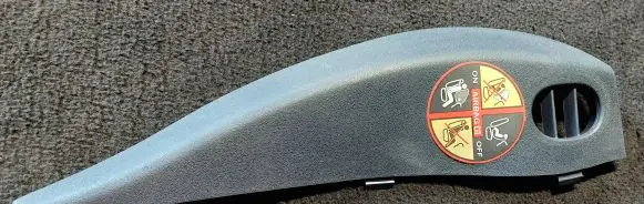 Dashboard side end trim