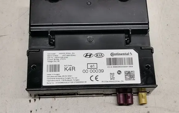 Hyundai Kona I Bluetooth control unit module 96510K4600