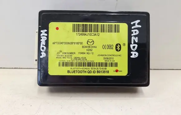 Mazda 3 II Bluetooth control unit module BDA466DHXA B013518 2006288