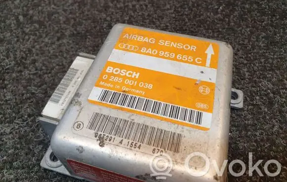 Audi A4 S4 B5 8D Airbag control unit/module 8A0959655C 0285001038