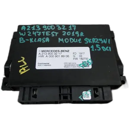 Mercedes-Benz B W247 Trunk lid opening control unit 
