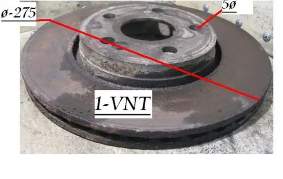 Renault Espace III Front brake disc Q275Q5IS20