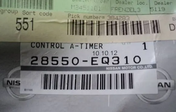 Nissan X-Trail T30 Other control units/modules 28550EQ310 M2451101 384283