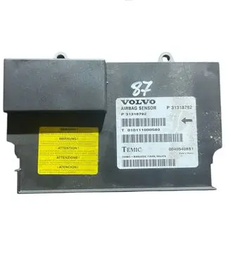 Volvo XC60 Airbag control unit/module 31318792 00405408B1 010111000589