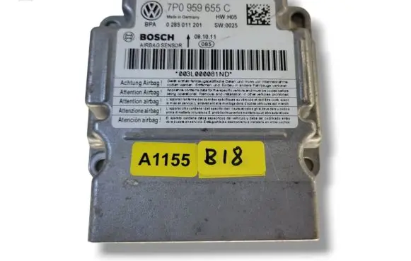 Volkswagen Touareg II Airbag control unit/module 7P0959655C 0285011201 003L000081ND