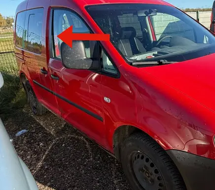 Volkswagen Caddy Front door glass trim molding 2K0837902
