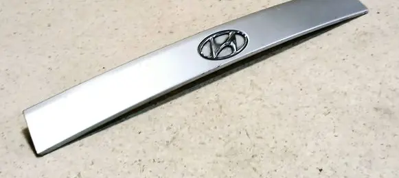 Trunk door license plate light bar