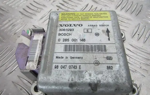 Volvo S40, V40 Airbag control unit/module 30611293 0285001146