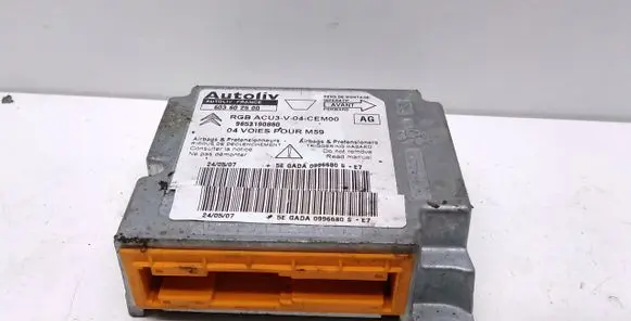 Citroen Berlingo Airbag control unit/module 603602500 9653190880