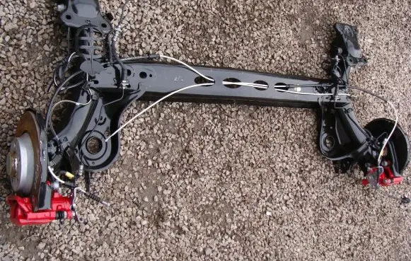 Volkswagen Polo VI Rear axle beam with reductor 2Q0501053CN