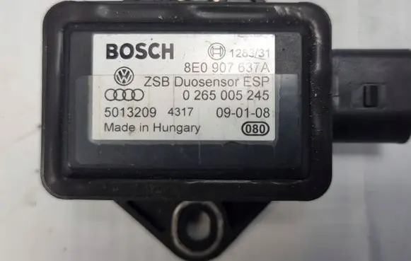 Audi A8 S8 D3 4E ESP acceleration yaw rate sensor 8E0907637A ESP