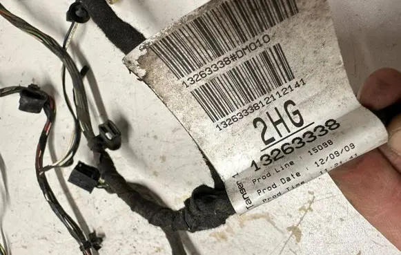 Opel Insignia A Rear door wiring loom 13263338