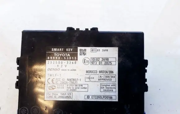 Lexus IS 220D-250-350 Other control units/modules 8999053015 89990-53015