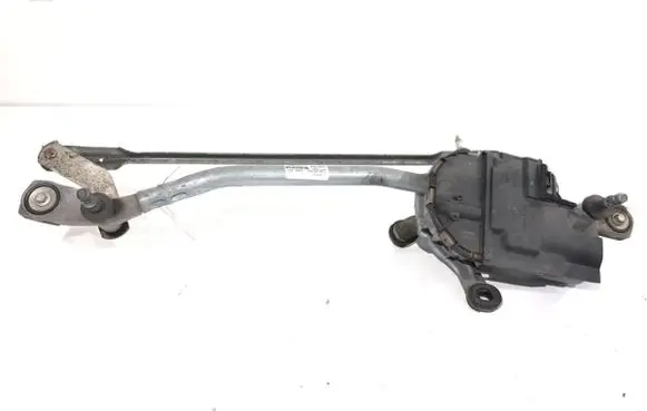 Front wiper linkage and motor