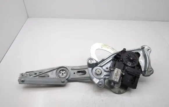 Rear door window regulator with motor
