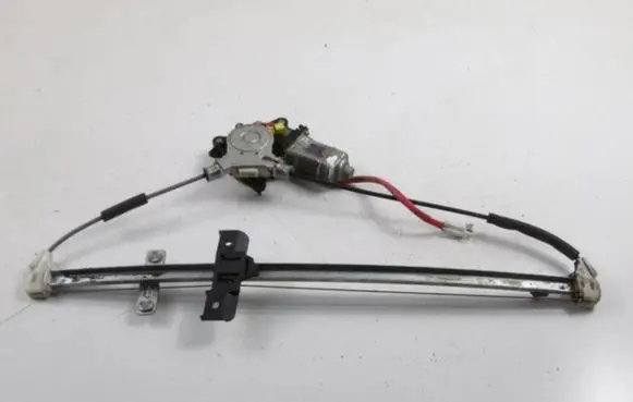 Rear door window regulator with motor