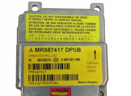 Mitsubishi Colt Airbag control unit/module MR587417