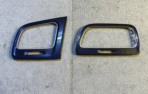 Dashboard side air vent grill/cover trim
