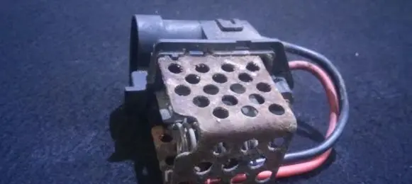 Heater blower motor/fan resistor