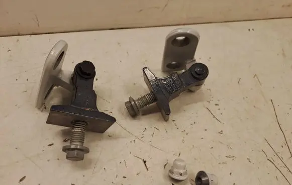 Front door hinge set