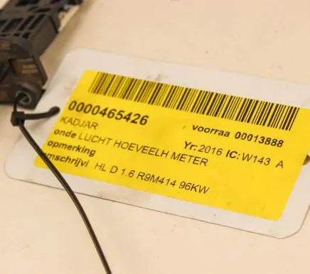 Renault Megane III Mass air flow meter 93450753