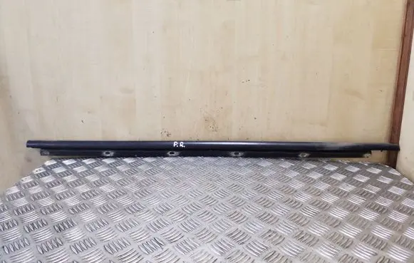 Front door glass trim molding