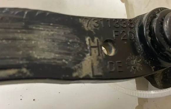 BMW 1 F20 F21 Rear door check strap stopper