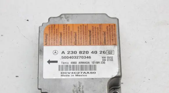 Mercedes-Benz SL R230 Airbag control unit/module A2308204026