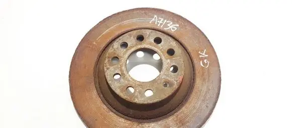 Audi A6 S6 C6 4F Rear brake disc neventiliuojamas