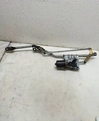 Front wiper linkage and motor