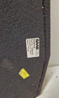Saab 9-3 Ver2 Trunk/boot floor carpet liner 