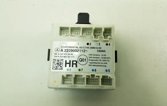 Mercedes-Benz S W222 Door control unit/module A2229002112