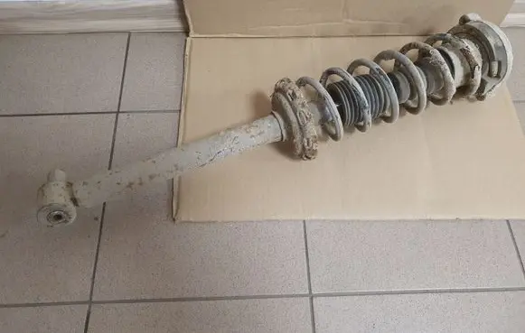 Audi A4 S4 B5 8D Rear shock absorber with coil spring 