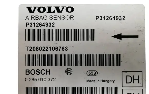 Volvo XC70 Airbag control unit/module P31264932 0285010372 T208022106763