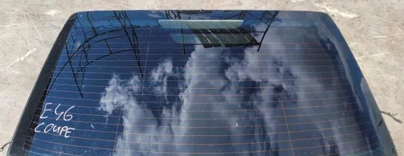 BMW 3 E46 Rear windscreen/windshield window 