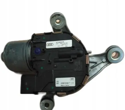 Front wiper linkage and motor