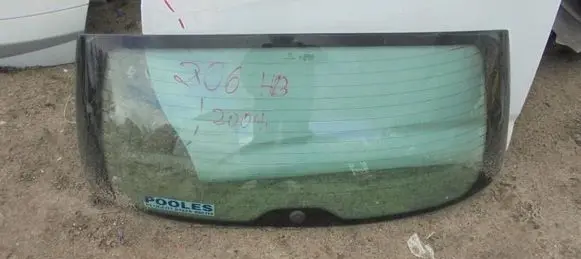 Peugeot 206 Rear windscreen/windshield window 