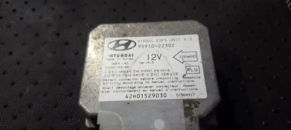 Hyundai Accent Airbag control unit/module 9591022302 5WK4142