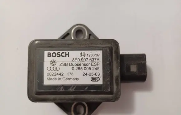 Audi A4 S4 B6 8E 8H ESP acceleration yaw rate sensor 8E0907637A