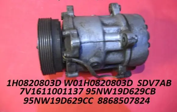 Seat Toledo I (1L) Air conditioning (A/C) compressor (pump) 7M0820803Q SDV7AB