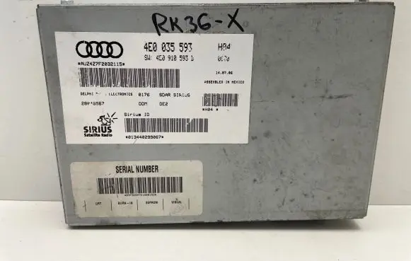 Audi A8 S8 D3 4E Radio/CD/DVD/GPS head unit 4E0035593 4E0910593D