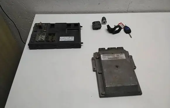Ford Transit Engine ECU kit and lock set 6C1112A650 8C1T14073 6C1I15037
