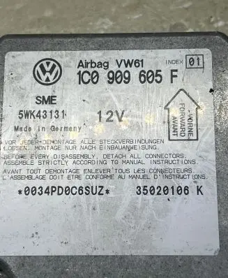 Volkswagen Sharan Airbag control unit/module 1C0909605F 35020106K 5WK43131