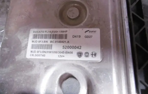 Fiat Ducato Engine ECU kit and lock set BC0140421A 52000042