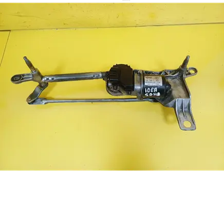 Front wiper linkage and motor